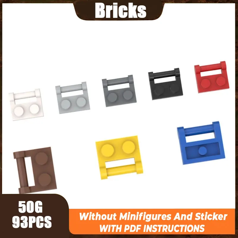 50g MOC Parts 48336 Plate Special 1 x 2 with Bar Handle on Side Compatible Bricks DIY Building Blocks Particle Kid Toy Gift