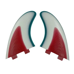 UPSURF FCS MR Fins Keel Fin Set Twin Surf Fins Solid Fiberglass Quilhas Thruster(2 Fins) Top Performance for Fish Surfboard Fins