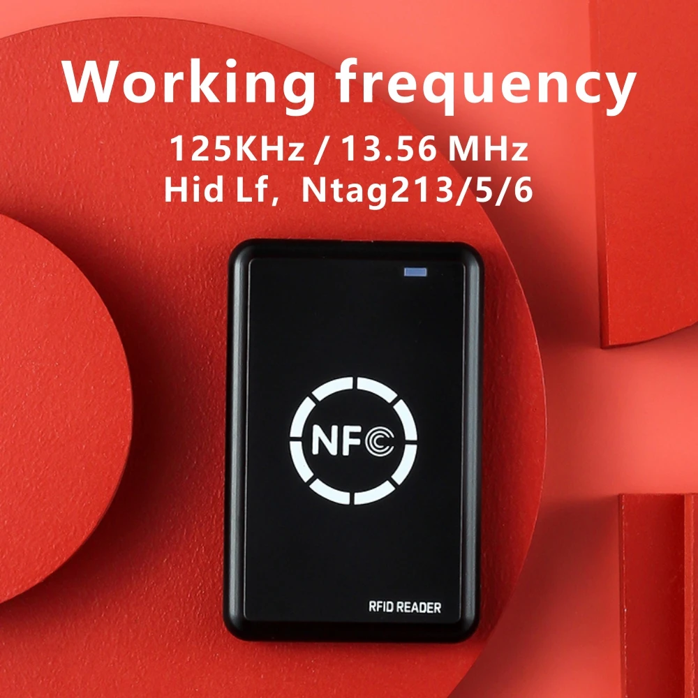 

RFID-копир Дубликатор 13,56 МГц Брелок NFC Считыватель смарт-карт Писатель 125 кГц Зашифрованный программатор USB UID T5577 EM4305 Теги для карт