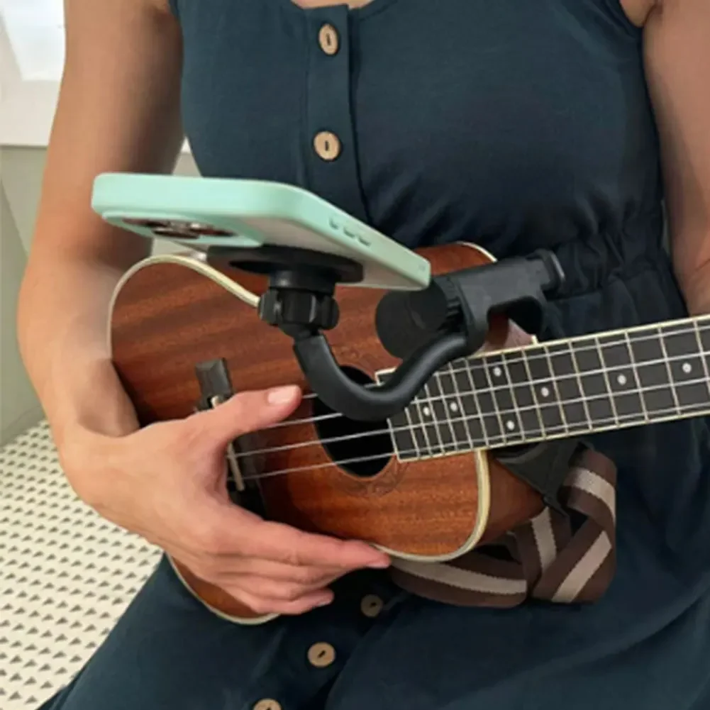 

Magnetic Guitar Mount Adjustable Guitar Sheet Music Holder Phone Mount for 6-8.8cm Thick Guitars/Ukulele for Digital Sheet Music