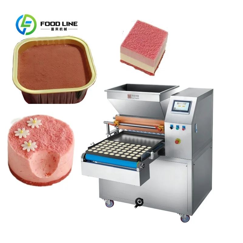 Customized Touch Screen Automatic Biscuit Machine,Chocolate Sandwich Biscuit Filling Machine for Baking Cupcake Grouting Machine