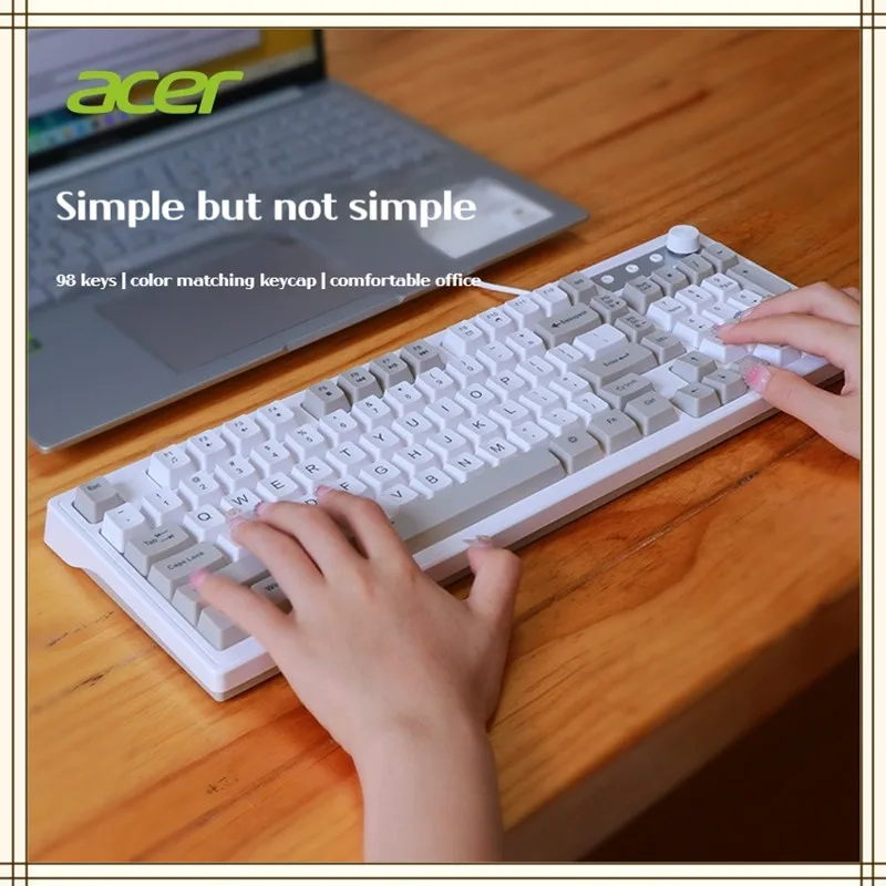 

2023 New Mechanical Touch Keyboard 98-key E-sports Game Special Desktop Laptop External Office Wired Gaming Keyboard