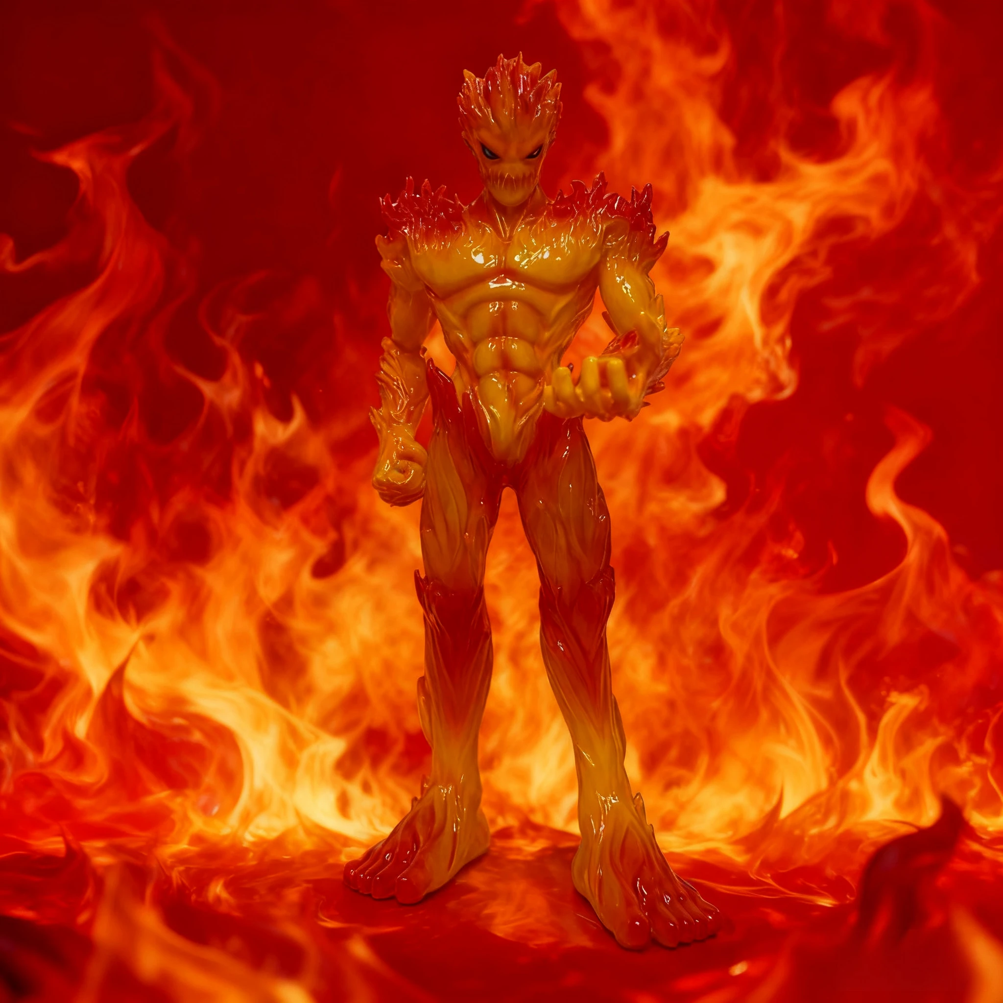 New 20cm High Quality Digimon Battle Flame Beast Anime Peripheral Figurines Table Sets Model Ornaments And Gifts Gk Statues