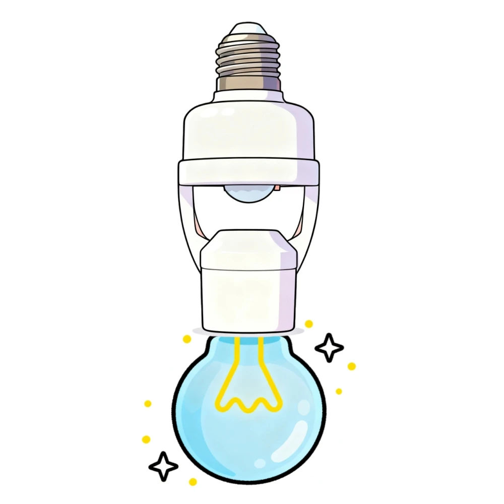 Motion Sensor Light Socket E27 Socket Converter Infrared Human Sensor Switch Wireless Installation Holder for Staircase Corridor