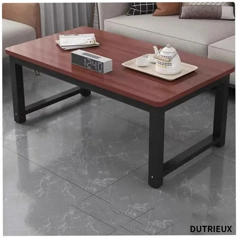Metal Wood Coffee Table Service Writing Dinner Center Unique Space Saving Side Table Minimalist Kaffee Tische Hotel Furniture
