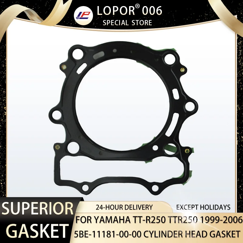 LOPOR 2 Motorcycle Engine Cylinder Head Gasket For YAMAHA YZ400 WR400 5GR-11181-00-00 YZ WR 400