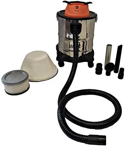 Pellethead Ash Vault Pro 5-Gallon 10-Amp Power Ash Vacuum with Hose Accessories and Heat-Resistant HEPA Filters