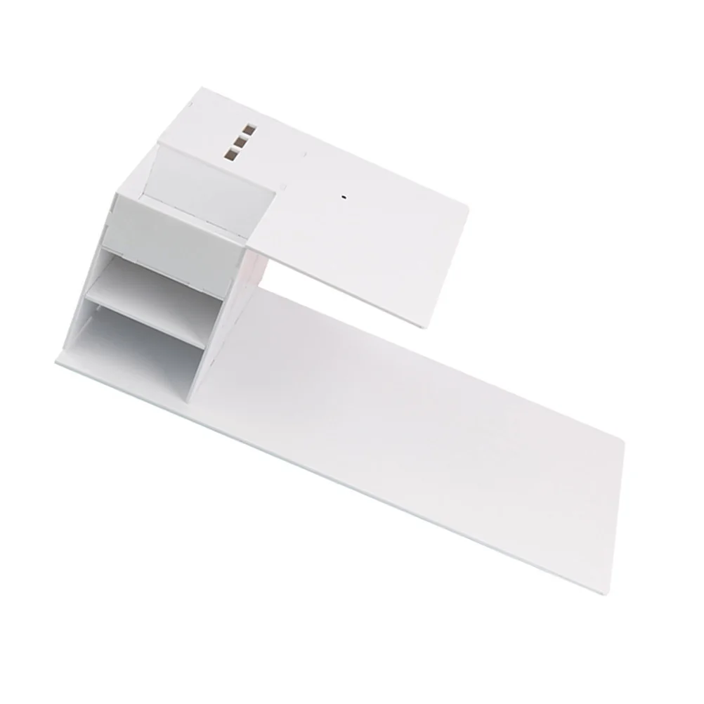 

1Pcs White Acrylic Eyelash Grafting Console Storage Rack Professional Beauty Salon Organizer Makeup Tool Display Stand