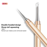 Double-Ended Acne Blackhead Removal Needles Pimples Blackhead Clip Beauty Artifact Blemish Extractor Remover Needle Tool