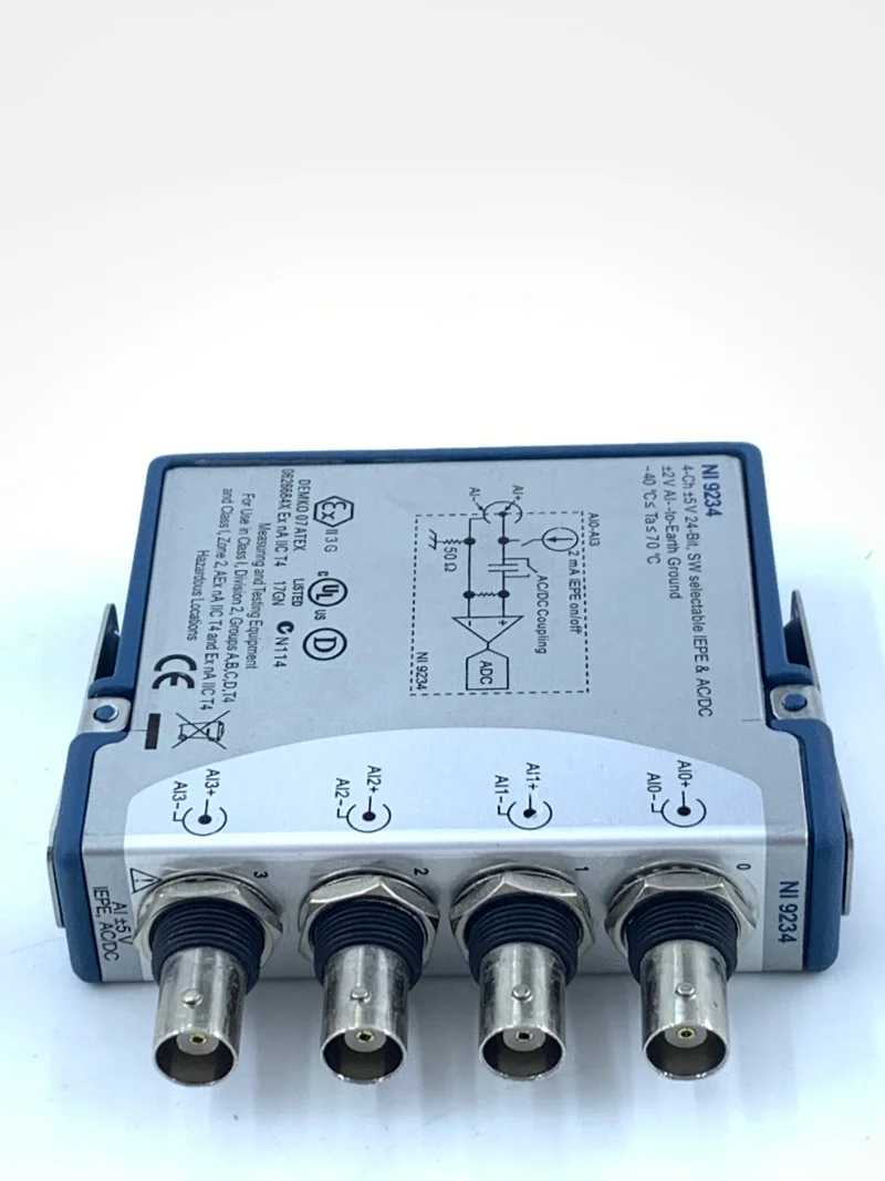 National Instruments NI 9234 cDAQ IEPE Sound & Vibration Input Module.900usd