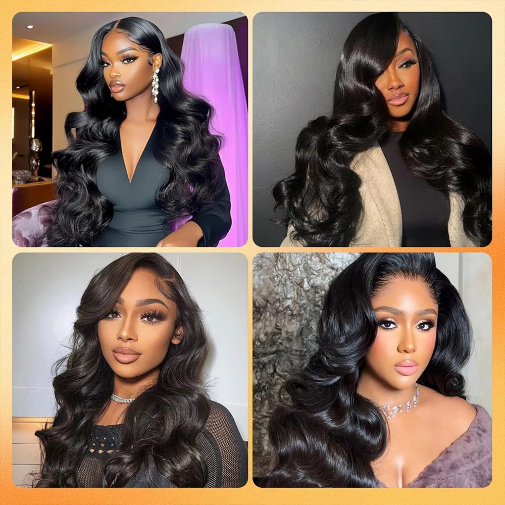 HD Transparent Straight Lace Front Wigs Human Hair Pre Plucked 13x4 Glueless Body Wave Lace Frontal Wigs For Woman image 5