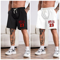 Bulls 23 Shorts Bean Beach Shorts Men's Cotton Printed Board Shorts Summer Comfort Shorts Sports Shorts Men's
