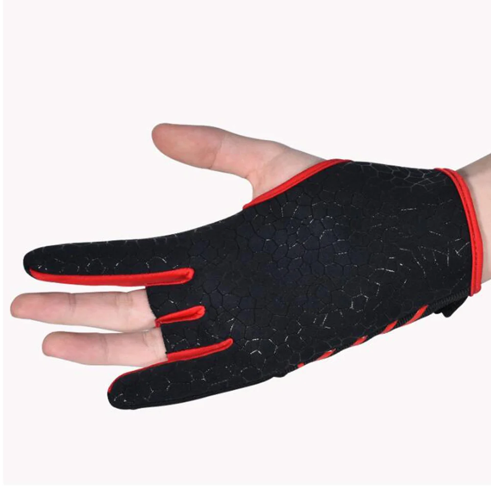 Visible Glove Breathable Gloves Professional Bowling Fitness Black Fingerless Cosplay The Mitten