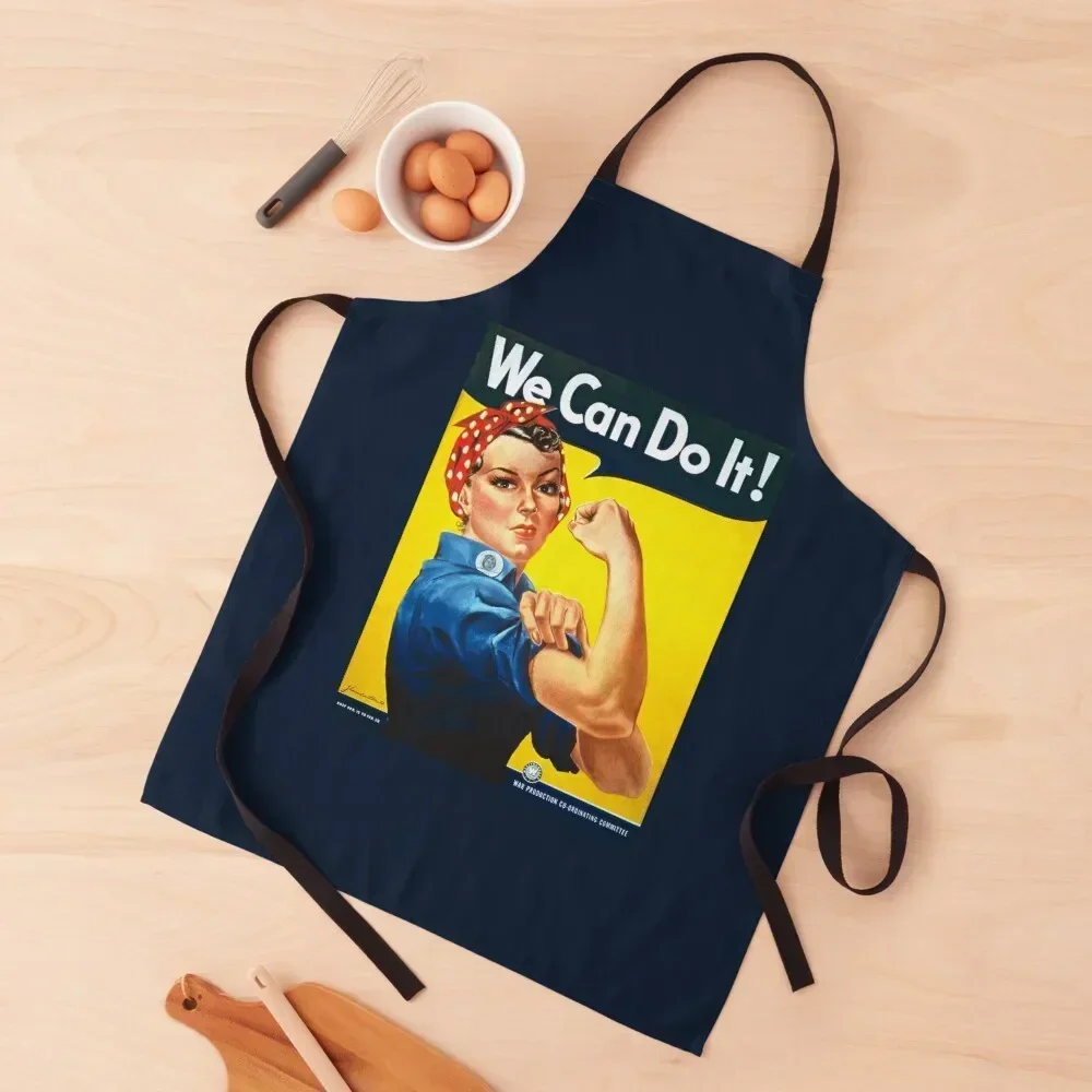 

We Can Do It - Rosie the Riveter Apron Barista Costume Waiter japanese woman Novelties Kitchen And Home Apron