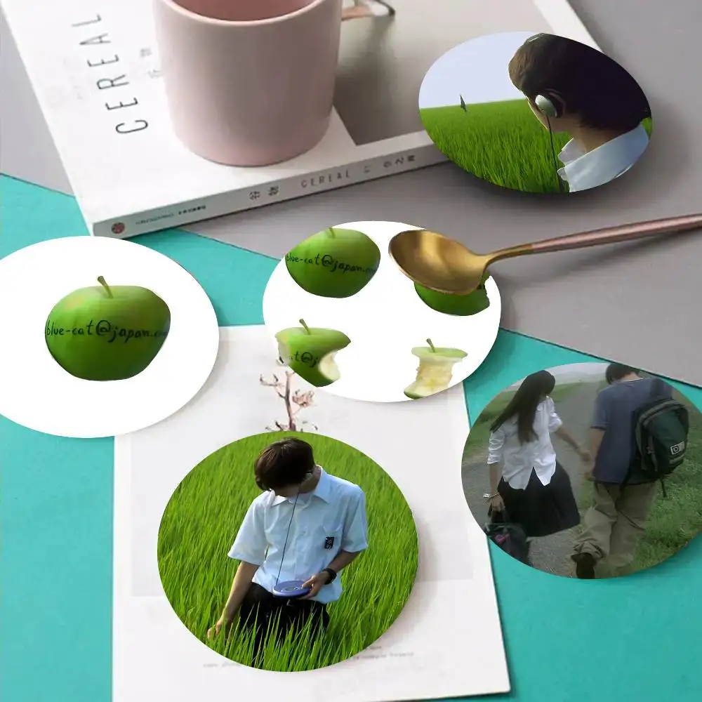 1pc All About Lily Chou-Chou Wooden Coaster Colour Printing Cup Mat Home Desk Decoration Gifts