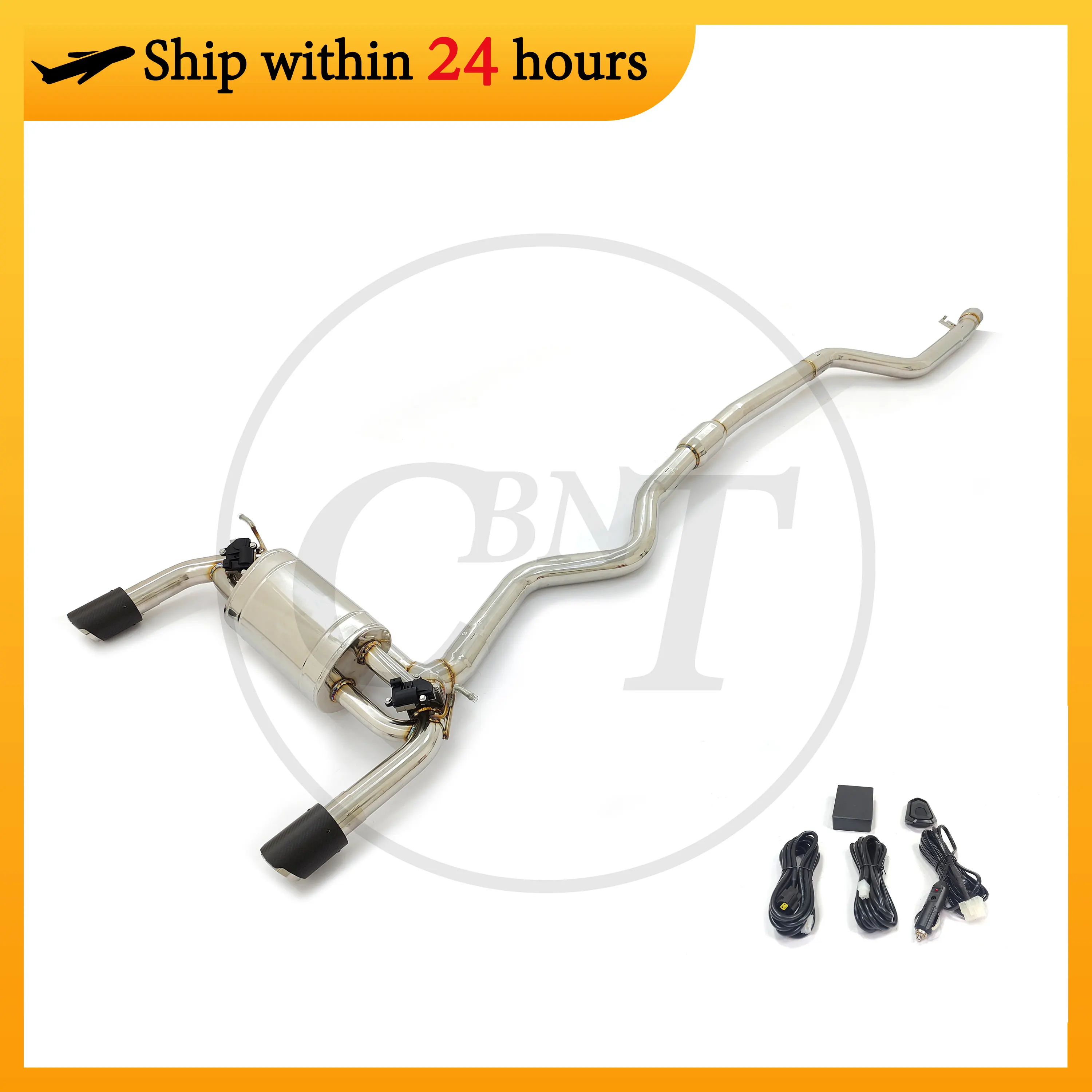 

CBNT Valved Exhaust Systems for BMW F30 340i 440i B58 3.0T Valvetronic Exhaust Catback Muffler High Quality SS304 Exhaust Pipe