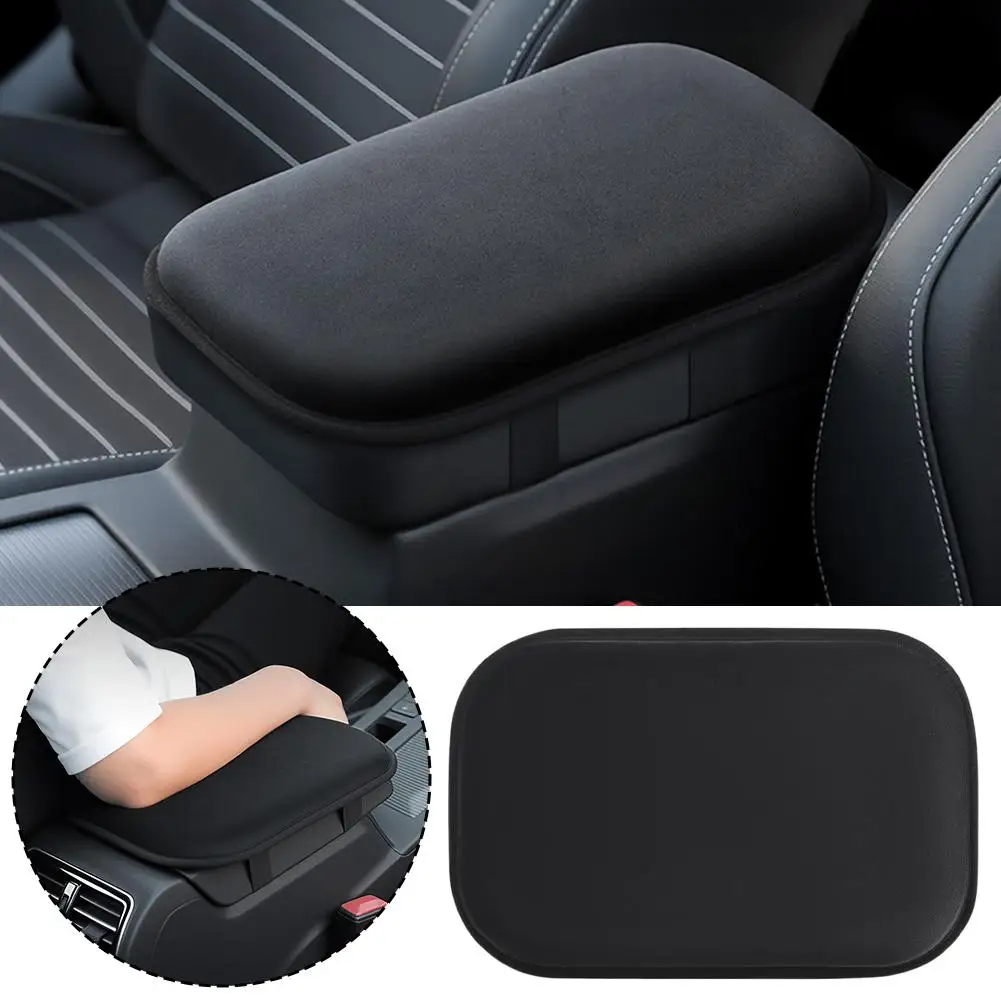 Car Armrest Cushion Booster Pad Central Armrest Box Plush Pad Protection Cover Anti Scratch Universal Heightening Pad