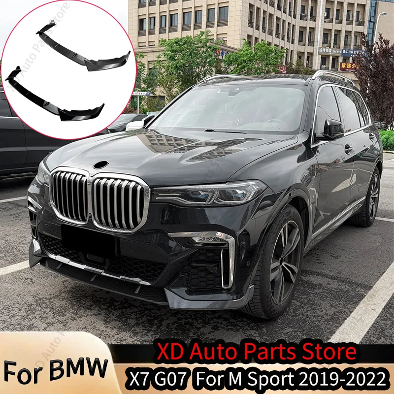 

Car Front Bumper Lip For BMW X7 G07 For M Sport 2019-2022 Splitter Accessories Exterior Spoiler Protector Trim Body Kits Tuning