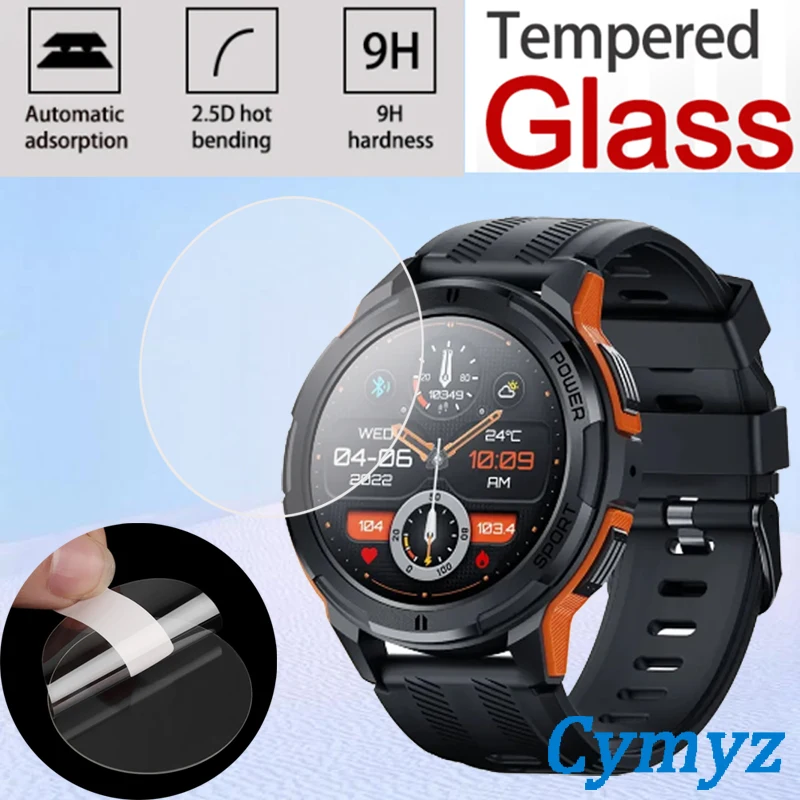 Hard Glass Smartwatch Protective Film For C25 Smart Watch Tempered Glass Screen Protector Cover