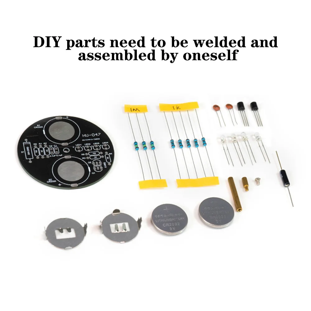 DIY Electronic Kit LED Gyro DIY Welding Kit Rotating Lantern Inline Components Electronic Soldering Project(without Battery)