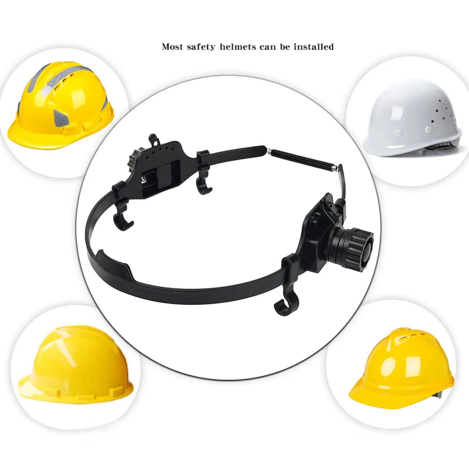 محول تركيب القبعة الصلبة، ملحقات لحام عالمية متعددة الاستخدامات، محمولة خفيفة الوزن وقوية وقابلة للتعديل، يرتدي عصابة الرأس