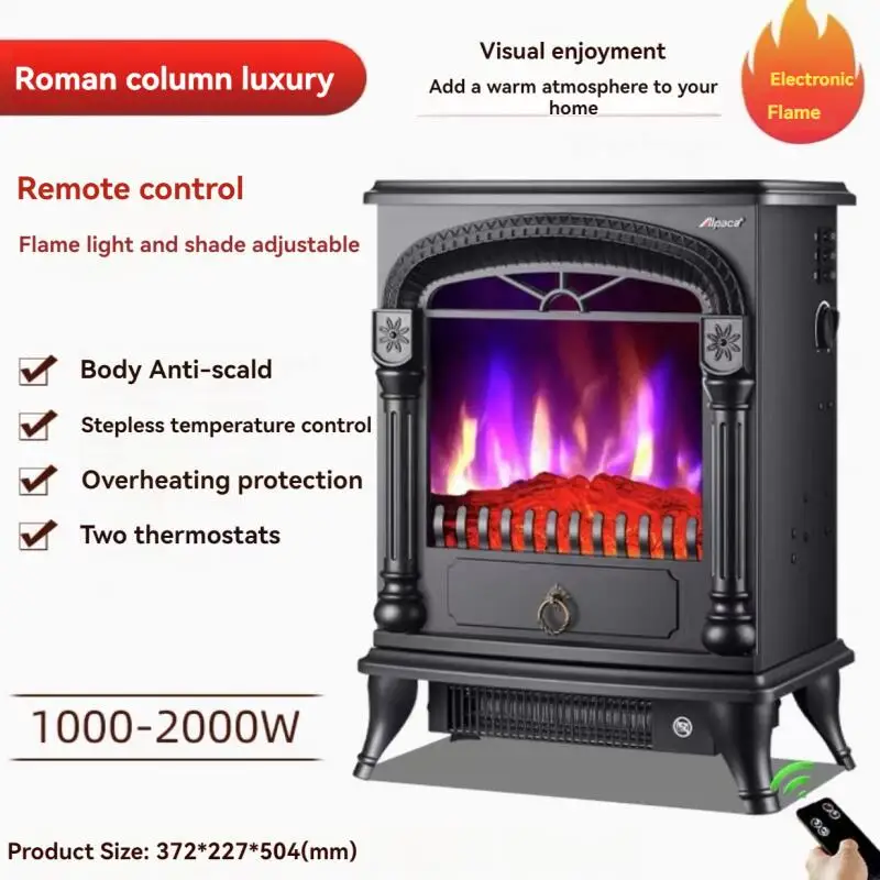 European Fireplace Heater Home Simulation Flame Heating Furnace Heating in The Bedroom Quick Heating Heater