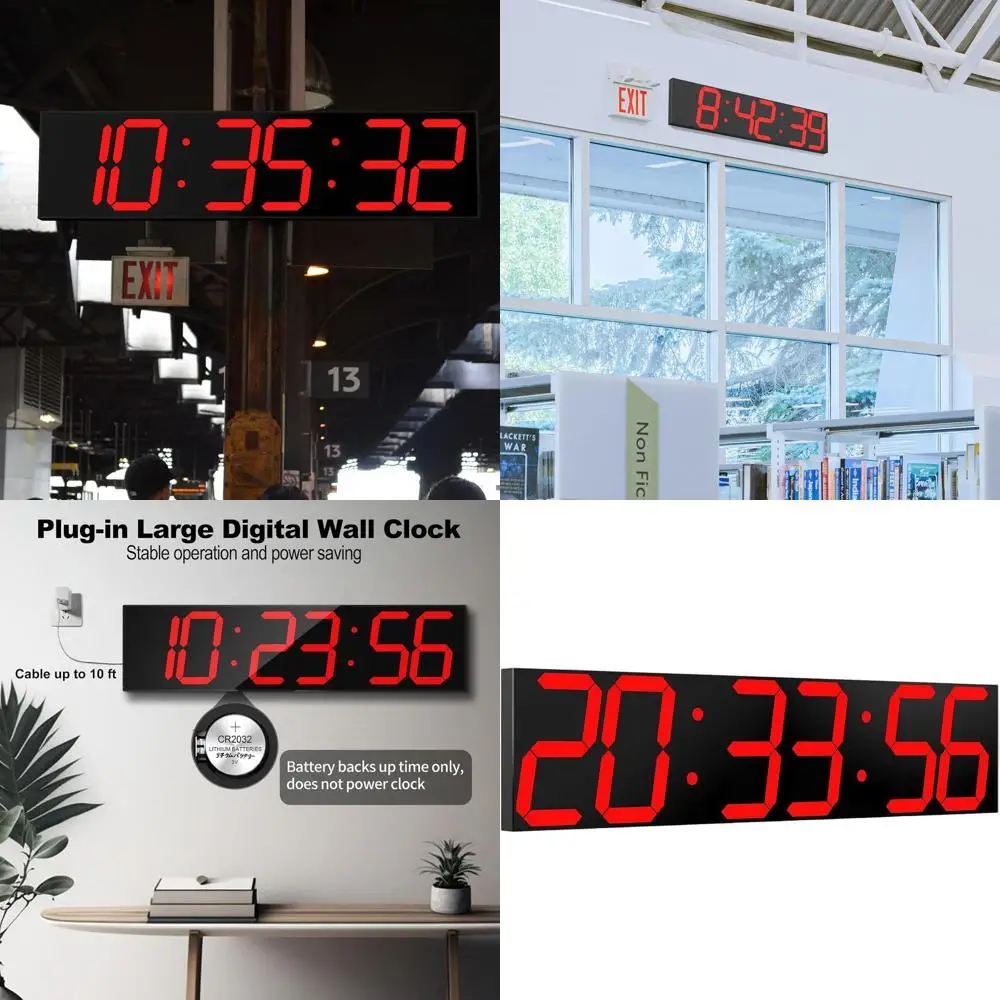 Digital Wall Clock,…
