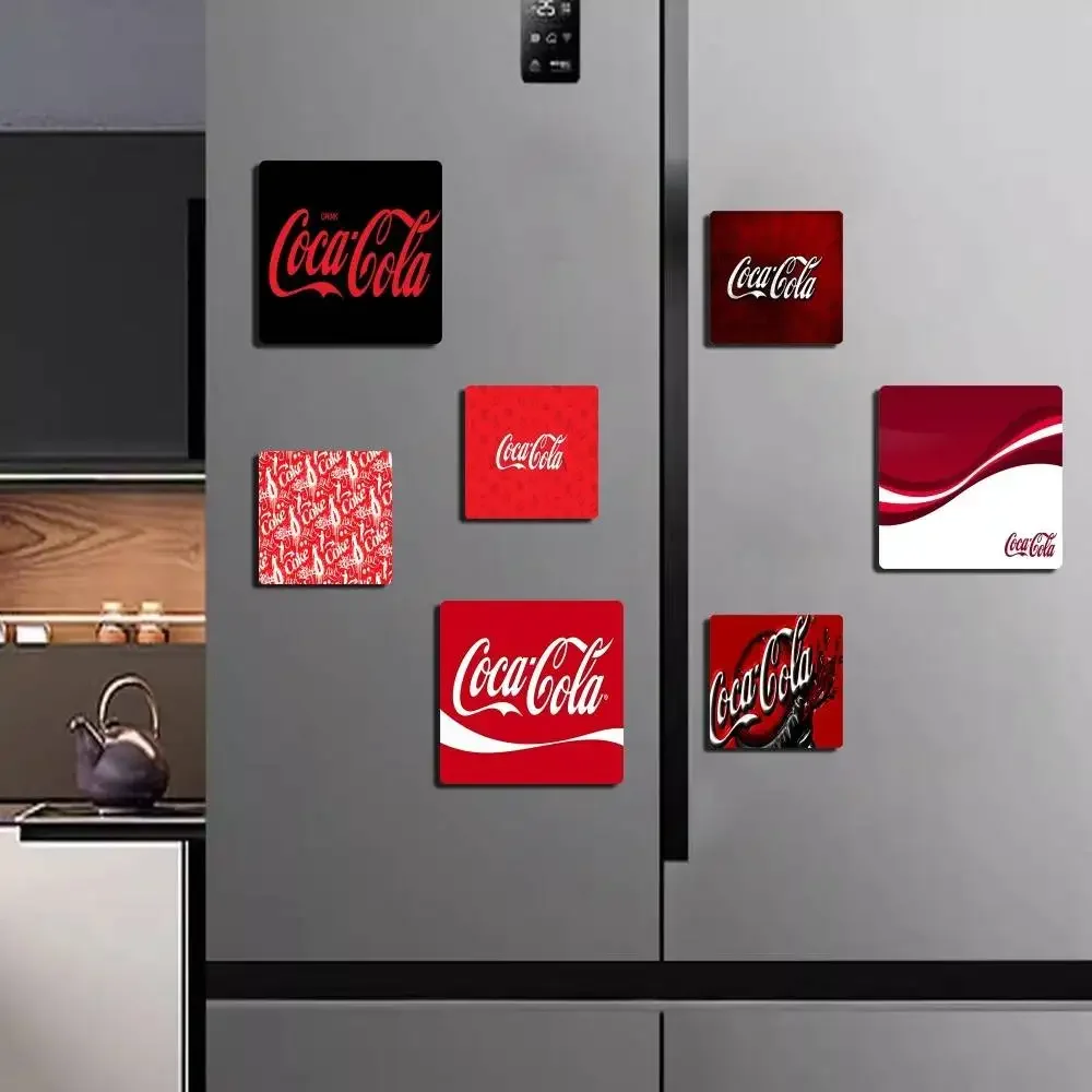 C-Coca C-Cola Personalized Creative Classic Painting Magnets Fridge Photo Message Decorative