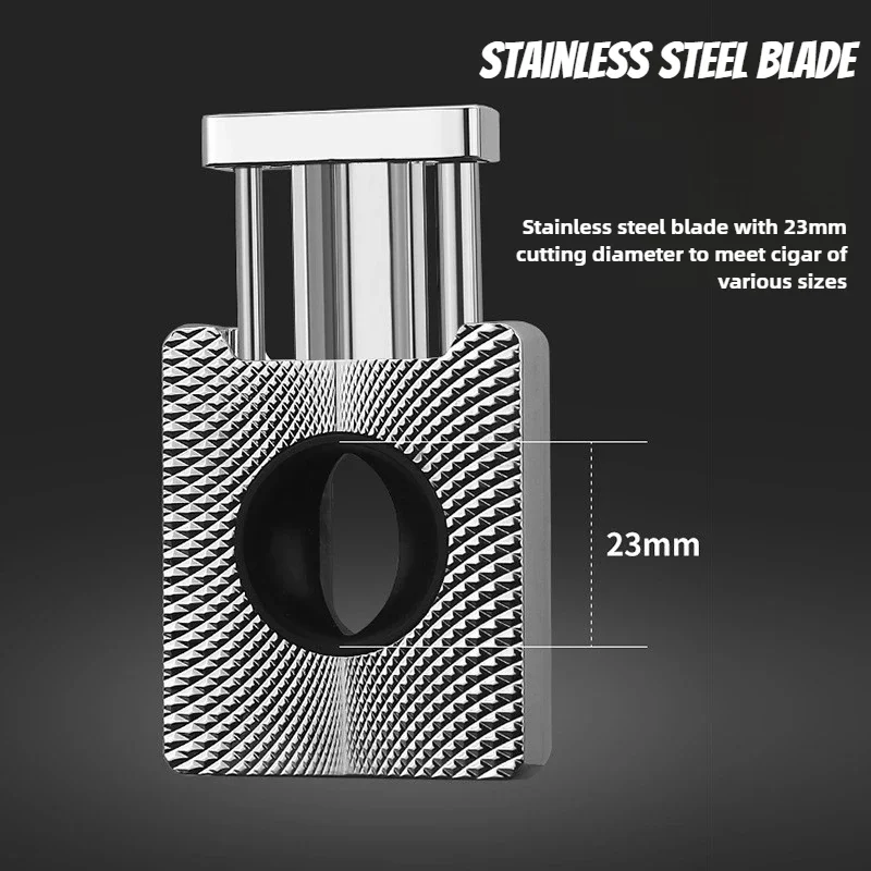 Nowy, wysokiej klasy obcinak do cygar - metalowa sprężyna V, przenośny, ostry, ekskluzywny prezent dla miłośników cygar, akcesoria do papierosów.