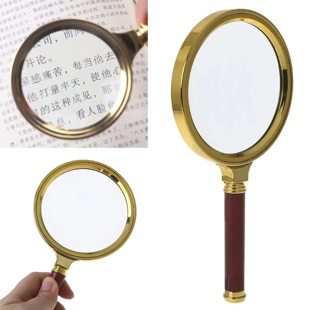 High Quality 70/80/90/100mm 10X Handheld Reading Jewelry Magnifiers Microscope Magnifying Glass Lens