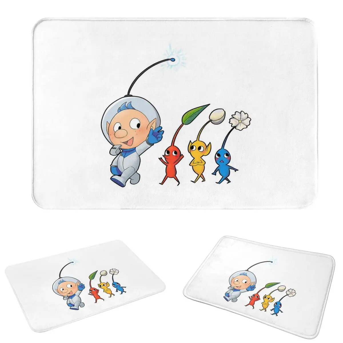 Pikmin Non-slip Doormat Floor Mat Durable Carpet Rug for Kitchen Entrance Home Balcony Footpad Mats