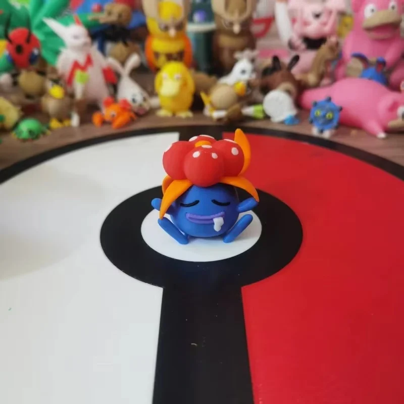 Oddish Gloom Vileplume Anime Figuren Aandeel Wereld 1:20 Diy 3D Afdrukken Stripfiguur Kawaii Desktop Model Speelgoed Jongens Geschenken