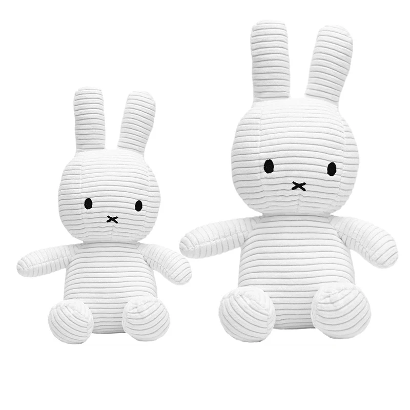 Miffy Plush Toy Sitting Dutch Bunny Plush with Clothes Stuffed Animal Plushie Doll for Girls and Boys