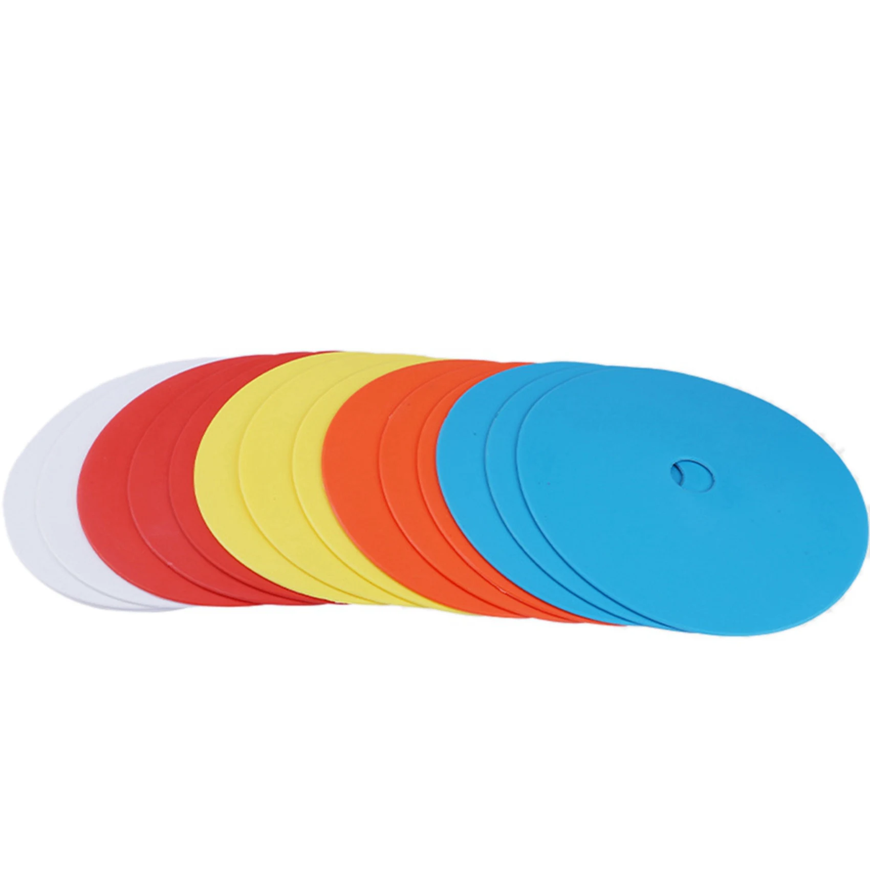 50Pack Flat Disc Markers Non-Slip Spots Markers Football Basketball Sports Speed Agility Training Markers