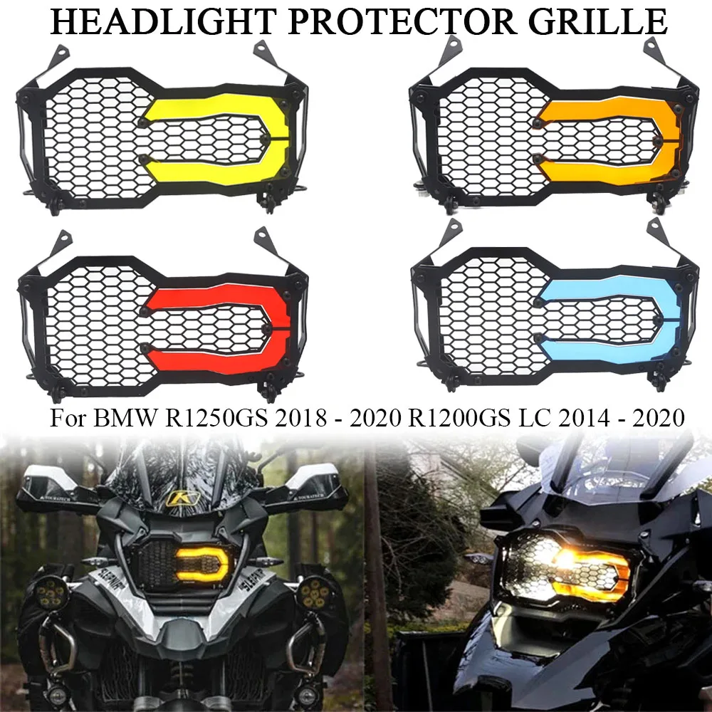 

For BMW R1200GS R1250GS LC Adventure R 1200 GS R1250 GS Headlamp protection grille New four color motorcycle headlights