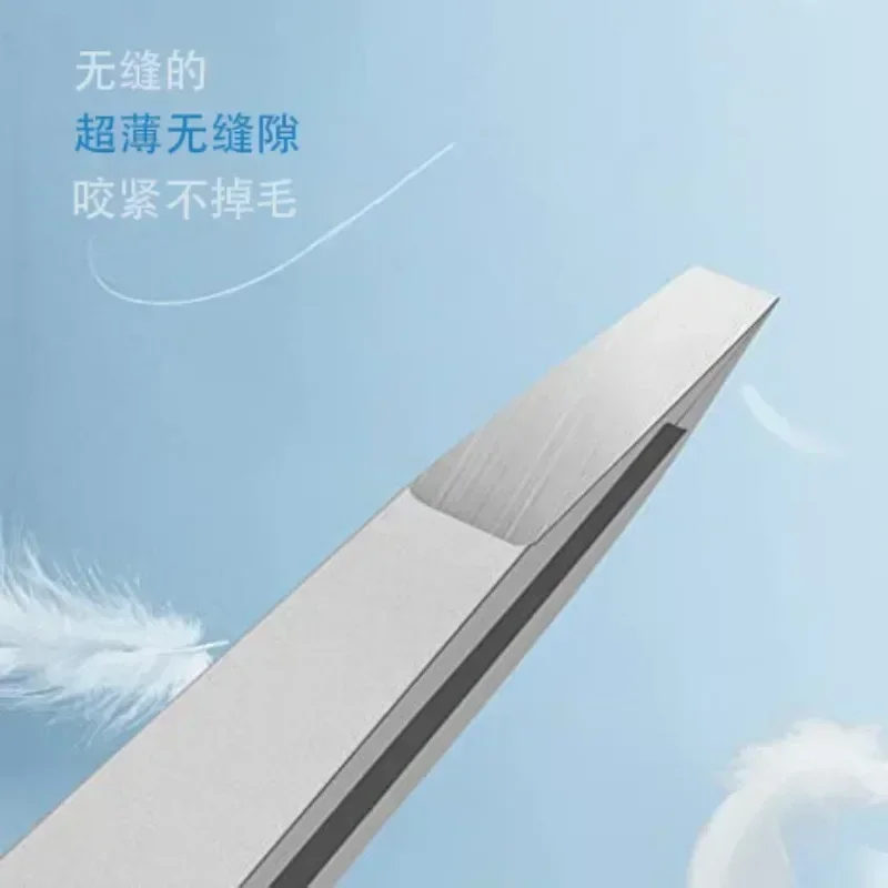 Stainless Steel Oblique Eyebrow Clip Eyebrow Tweezers Eyelash Extension Double Eyelid Tweezers Tool Hair Removal Cosmetic Tools