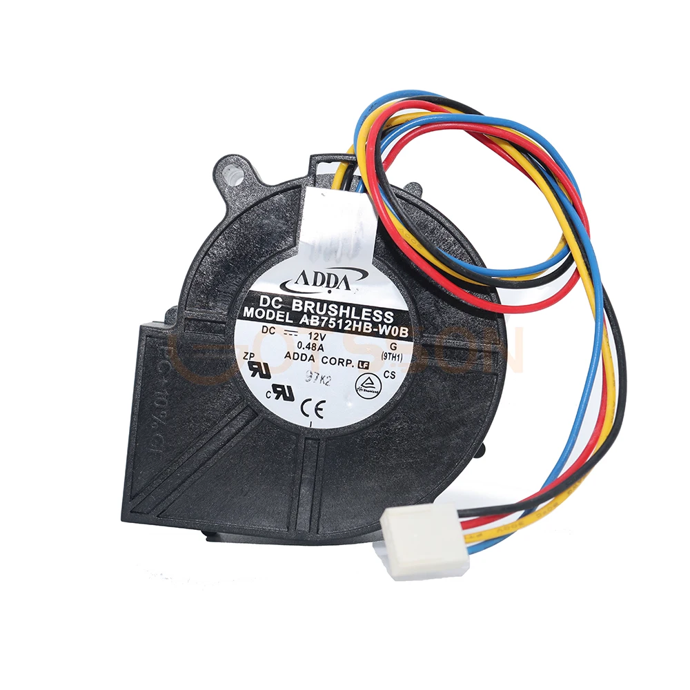 new for AB7512HB-W0B AB7512HB-WOB 7530 DC 12V 0.48A blower fan