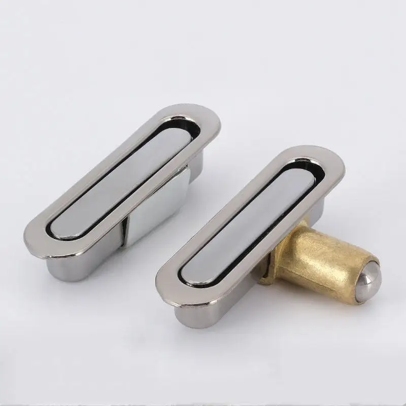 

2 pcs High Quality Zinc Alloy Multimedia Box Push Latch Lock Fixed Buckle Universal Box Network Cabinet Mailbox Push Latch Lock