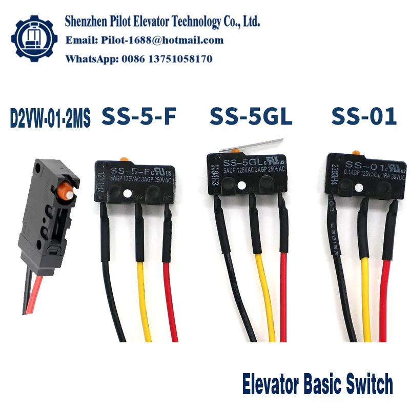 For Omr*n Elevator Microswitch New Escalator Controller D2VW-01-2MS Brake Detection Switch SS-01 SS-5-F SS-5GL