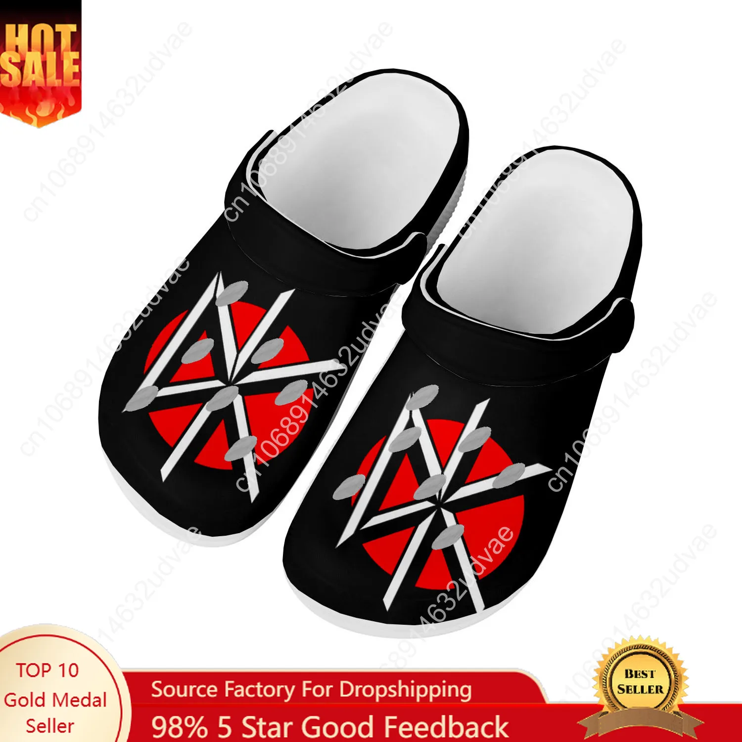

Dead Kennedys Water Shoes Men Women Teenager High Quality Fashion Home Garden Clogs Custom Sandals Beach Breathable Hole Slipper