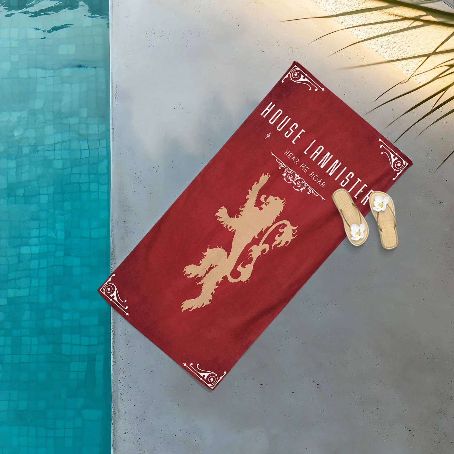 Game Of T-Thrones Family Crest Towel,Multi-Purpose Beach Towel,For Sport Fitnes Swimming And Outdoor Activities