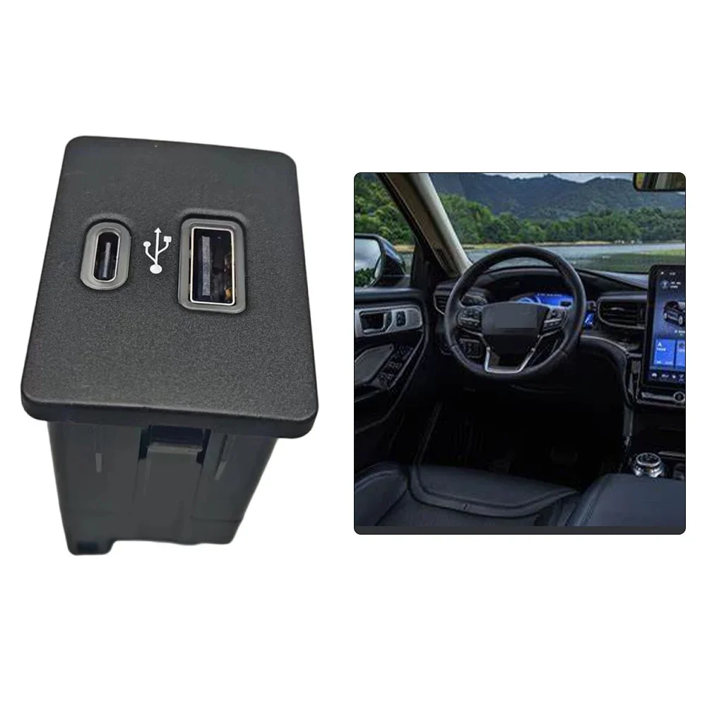 

1pcs Black Abs USB Multimedia Module Interface OEM Number HC3Z-19A387-B, ML3Z-19A387-D For Ford For SYNC 2 Car Accessories