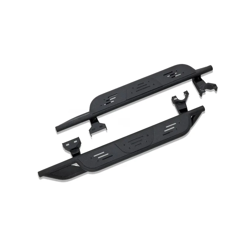 2018-2025 for Wrangler JL 2 Doors Heavy-Duty Black Powder Coated Steel Nerf Bars Side Steps Running Boards