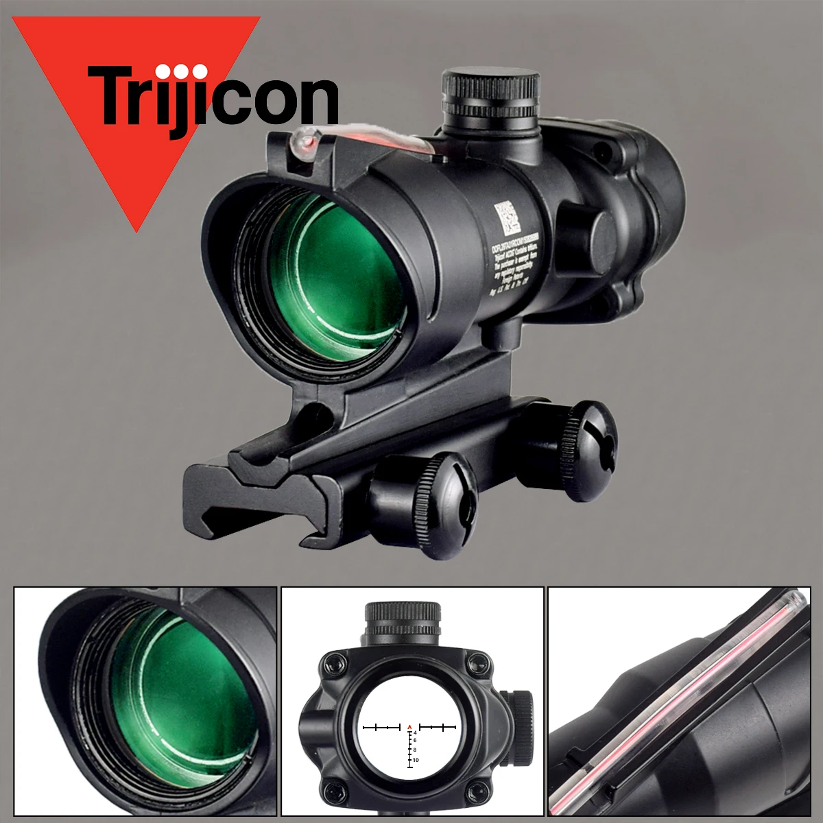 Trijicon Acog 4x32 mit rmr echten Glasfaser rot grün Punkt beleuchtet Chevron Glas geätzt Fadenkreuz Zielfernrohr Jagd visier