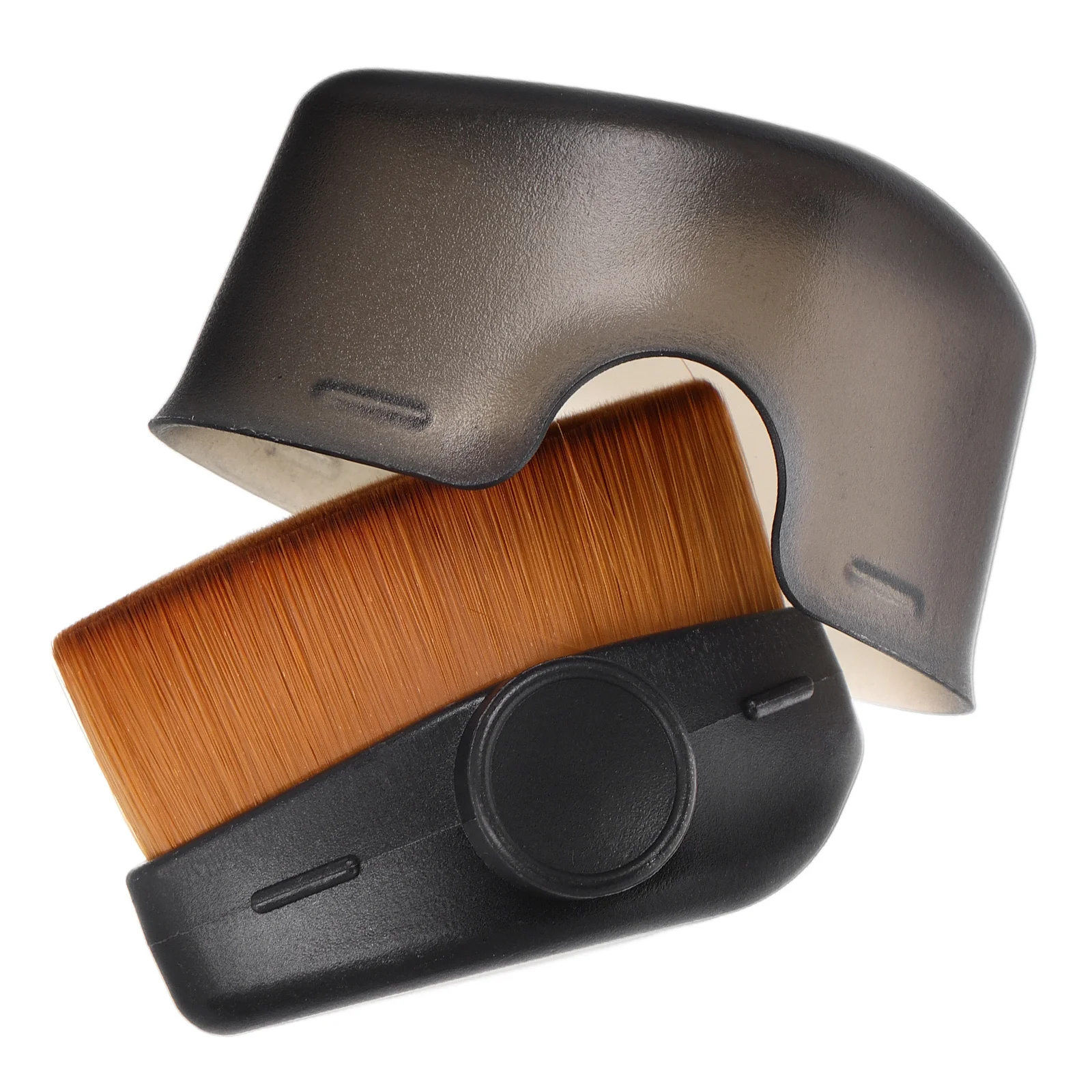 

Dense Foundation Brush Portable Design with Protective Cover for Even Application of Liquid Powder Makeup Travel Friendly