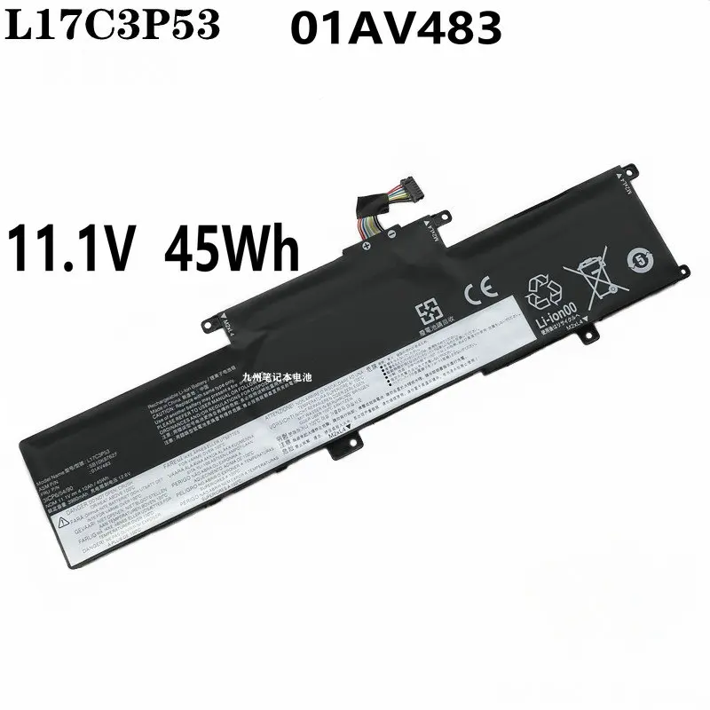 

New L17C3P53 L17L3P53 L17M3P55 Battery for Lenovo ThinkPad S2 Yoga 2018 L380 L390 Laptop