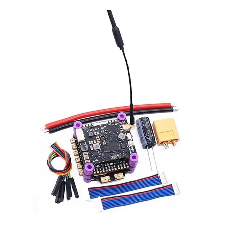 H743 Flight Control 45A 4INI ESC VTX1600 3-6S FPV Stack Dual BEC 30.5Mmx30.5Mm For RC FPV Racer Drone
