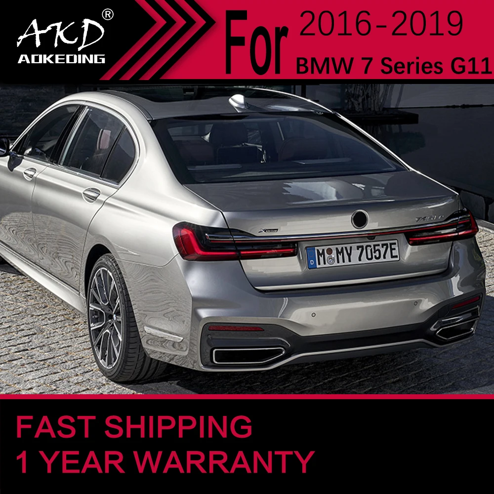 AKD Tail Lamp for BMW 7 Series G11 G12 LED Tail Light 2016-2018 730I 740I 760I Fog Brake Turn Signal Automotive Accessories