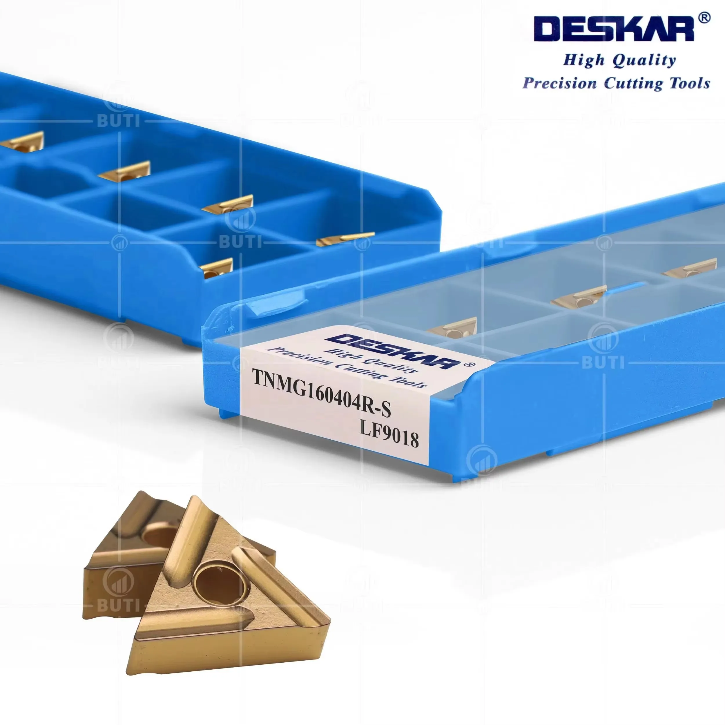 DESKAR 100% Original Lâminas De Torneamento TNMG160404/160408R-S L-S LF6118 LF9018 LF9118 Ferramenta de Torneamento Externo CNC Torno Carbide Insert