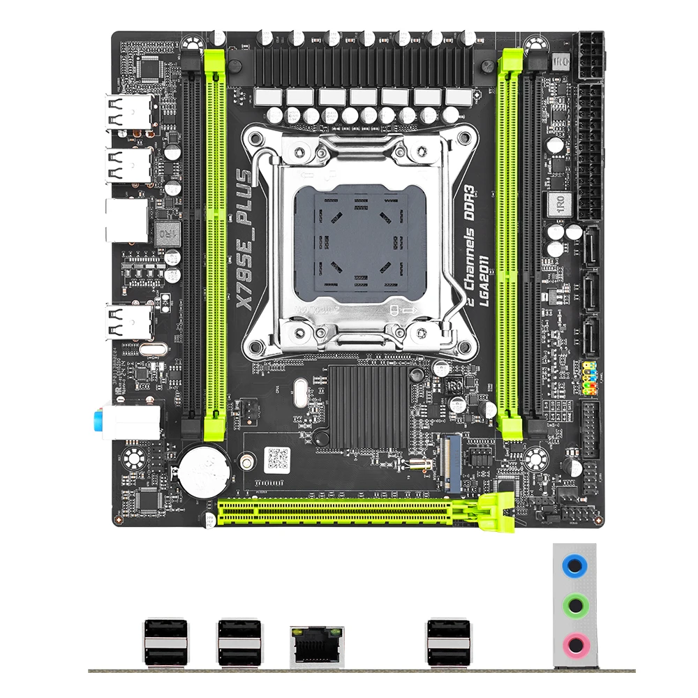 X79 Motherboard Kit with xeon E5 2670 V2 Processor And 2*16G= 32GB DDR3 REG Memory LGA2011 NVME M.2 Xeon Kit set x79